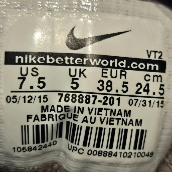 Nike Air Max 90 Leather Suede Grey Pink Wmns 7.5 #768887 201 RARE - Picture 12 of 12